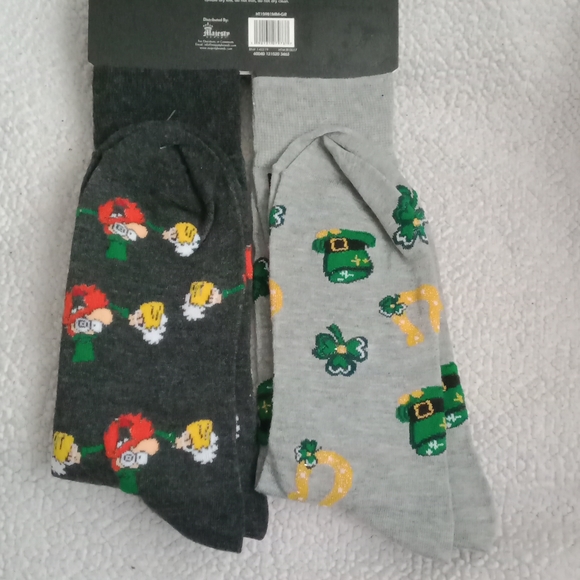New Happy Threads Crew Sock 2 pair Size 10-13 - Picture 3 of 5
